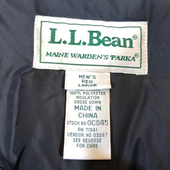 L.L.Bean Khaki Utility Parka Men's Size L - Picture 5 of 5